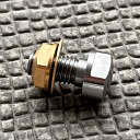 M7左ねじ(ピッチ1.0)探偵団剪定用ハサミねじ小ねじとナットのセット