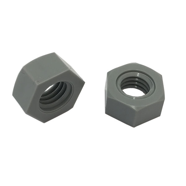 六角形 ねじ 1種六角ナットM4-0.7並目ピッチ【PVC（ポリ塩化ビニル）/生地/1個入】（二面幅7高さ3.2）