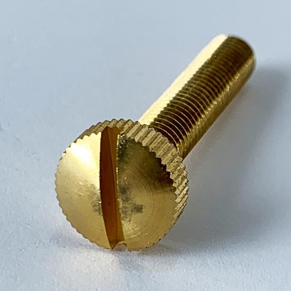 M4X10 (-)ローレットビス 黄銅(カドミレス材 生地(標準)