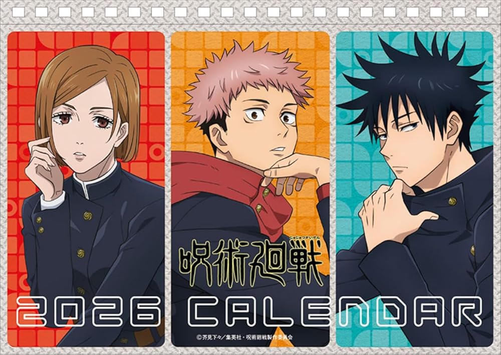 エンスカイ 卓上 TVアニメ「呪術廻戦」 2026年カレンダー 15×21cm CL-20