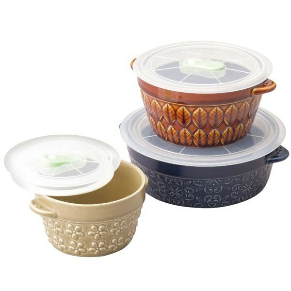 \最大全額ポイント還元/ 内祝い お返し 食器 お歳暮 ギフト 保存容器 キャニスター 高気密 レンジパック 3点 セット 詰め合わせ ポルク 蓋付き 惣菜 お...