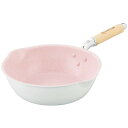 内祝い お返し キッチン用品 調理器具 母の日 ギフト 軽〜い深型 フライパン 24cm スイート リーフ 軽量 木製ハンドル ピンク かわいい IH対応 出産...