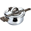 内祝い お返し 送料無料 キッチン用品 調理器具 お中元 夏ギフト 御中元 ギフト 木目調ハンドル 片手圧力鍋 4L ケヴンハウン ステンレス 2段階圧力 ガラ...