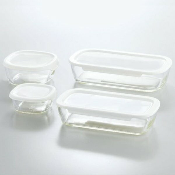 \最大全額ポイント還元/ 内祝い お返し 送料無料 食器 お歳暮 ギフト HARIO ハリオ 耐熱ガラス 保存容器 キャニスター 4個 セット 詰め合わせ 蓋付...