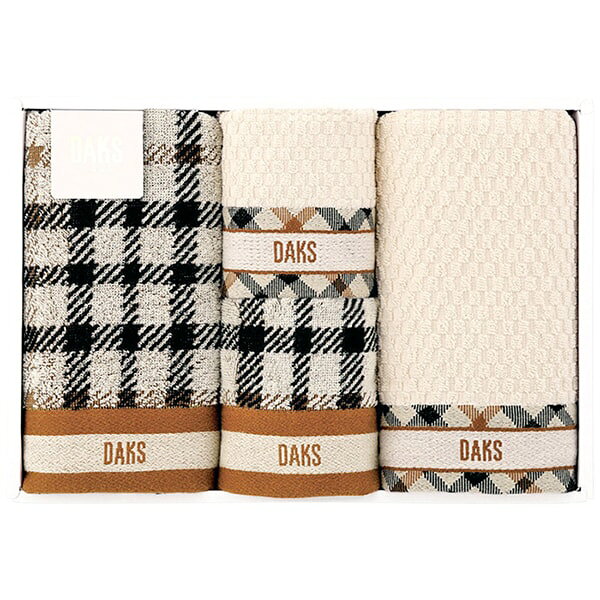 Rakuten - 内祝い お返し 送料無料 DAKS ダックス タオル お中元 夏ギフト 父の日 ギフト フェイスタオル ミニタオル セット 詰め合わせ チェック ブランド おしゃれ 高品質 出産内祝い 結婚内祝い 結婚祝い 香典返し 快気祝い 引越し 挨拶 お礼 55-3089400