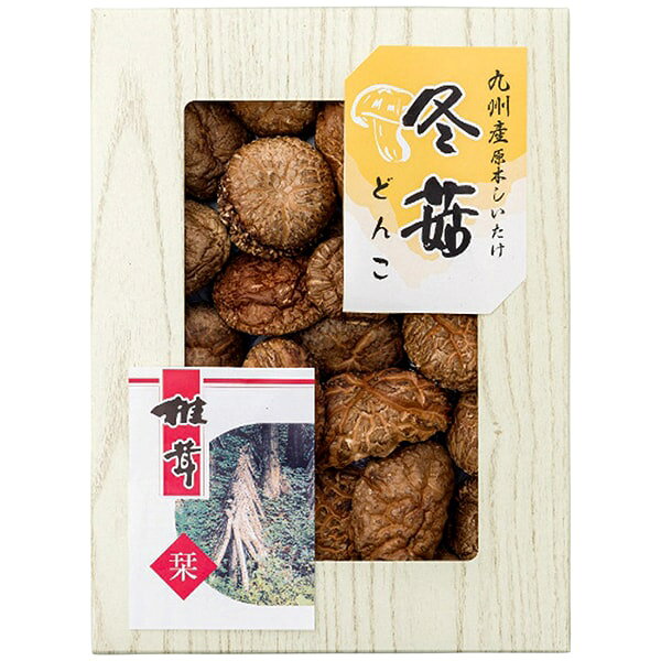 ●商品名/九州産 原木椎茸 どんこ 冬茹 120g D-50●商品内容/どんこ椎茸120g●箱サイズ/約24×5×32cm●重量/約350g●賞味期限/製造日より常温約540日●生産国/日本乾燥椎茸の最大産地、九州地方(大分・熊本・福岡県等)にて栽培された原料のみを使用し加工しております。澄み切った空気・清らか水の自然豊かな九州は、椎茸栽培に適した地です。この大自然の中で育った椎茸は、風味・旨味共に優れた椎茸です。※メーカー都合により、デザイン・内容等が変更になる場合がございます。ギフトのことならジャパンギフトにおまかせ下さい。様々なギフトシーンに。内祝 内祝い お祝い返し ウエディング ウェディングギフト ブライダルギフト 引き出物 引出物 結婚引き出物 結婚引出物 結婚内祝い 出産内祝い 命名内祝い 入園内祝い 入学内祝い 卒園内祝い 卒業内祝い 就職内祝い 新築内祝い 引越し内祝い 快気内祝い 開店内祝い 二次会 披露宴 お祝い 御祝 結婚式 結婚祝い 出産祝い 初節句 七五三 入園祝い 入学祝い 卒園祝い 卒業祝い 成人式 就職祝い 昇進祝い 新築祝い 上棟祝い 引っ越し祝い 引越し祝い 開店祝い 退職祝い 快気祝い 全快祝い 初老祝い 還暦祝い 古稀祝い 喜寿祝い 傘寿祝い 米寿祝い 卒寿祝い 白寿祝い 長寿祝い 金婚式 銀婚式 ダイヤモンド婚式 結婚記念日 ギフト ギフトセット セット 詰め合わせ 贈答品 お返し お礼 御礼 ごあいさつ ご挨拶 御挨拶 プレゼント お見舞い お見舞御礼 お餞別 引越し 引越しご挨拶 記念日 誕生日 父の日 母の日 敬老の日 記念品 卒業記念品 定年退職記念品 ゴルフコンペ コンペ景品 景品 賞品 粗品 お香典返し 香典返し 志 満中陰志 弔事 会葬御礼 法要 法要引き出物 法要引出物 法事 法事引き出物 法事引出物 忌明け 四十九日 七七日忌明け志 一周忌 三回忌 回忌法要 偲び草 粗供養 初盆 供物 お供え お中元 御中元 お歳暮 御歳暮 お年賀 御年賀 残暑見舞い 年始挨拶 人気 老舗 話題 のし無料 メッセージカード無料 ラッピング無料 大量注文 福袋などギフト以外のご自宅用商品も多数。バレンタインデー バレンタイン ひなまつり ホワイトデー 七夕 ハロウィン 七五三 クリスマスなどのイベント用ギフトも。年代別 10代 20代 30代 40代 50代 60代 70代 80代 90代まで幅広く取り揃え。ご予算別には100円 500円 1000円 1500円 2000円 2500円 3000円 4000円 7000円 5000円 10000円 15000円 30000円など低額から高額品まで。