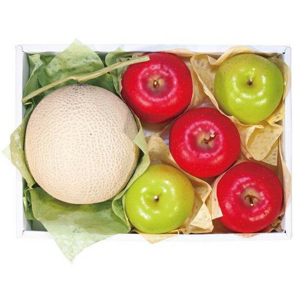 お歳暮 送料無料 フルーツ ギフト ダイワ果園 アールスメロン りんご セット 詰め合わせ サンふじ 王林..