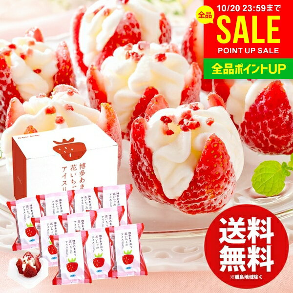 アイスクリーム スイーツ お歳暮 ギフト 内祝い お返し 送料無料 お菓子 博多あまおう 花いちごのアイ..