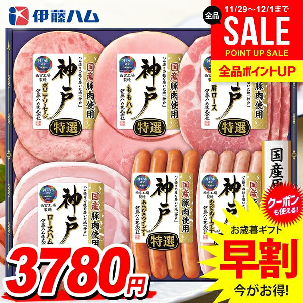 お歳暮 御歳暮 送料無料 早割 ハム ギフト セット ロースハム ウインナー ソーセージ 詰め合わせ 伊藤..