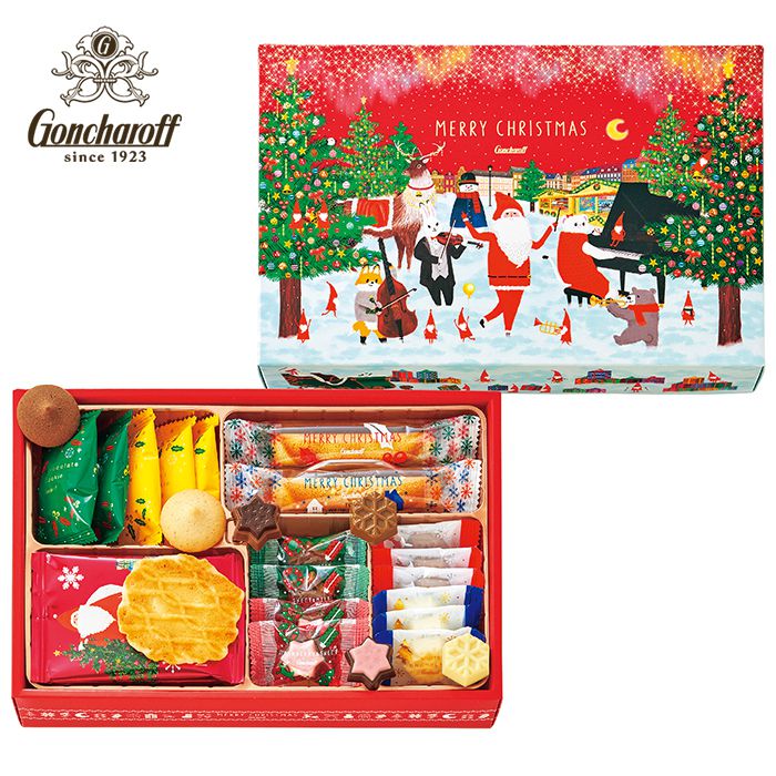 クリスマス 2023 限定 ゴンチャロフ ギフト クリスマスアソートギフト スイーツ お菓子 クッキー チョコレート セット 詰め合わせ プレゼント 贈り物 イベント お配り 自分用 ご褒美 かわいい おしゃれ 人気 有名 ブランド (15) 【のし・包装不可】 (あす楽)のサムネイル