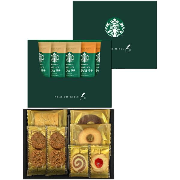 Rakuten - スタバ お中元 夏ギフト 父の日 ギフト スターバックス コーヒー スティックコーヒー プレミアムミックス スイーツ セット 詰め合わせ 珈琲 お菓子 焼き菓子 食品 内祝い お返し 出産内祝い 結婚内祝い 結婚祝い 出産祝い 香典返し 快気祝い 引越し 挨拶 お礼 STB-20SC