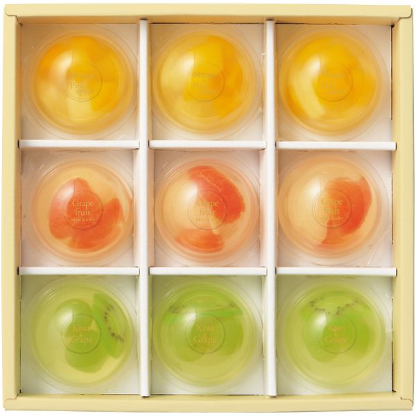 楽天ジャパンギフトお中元 御中元 送料無料 スイーツ ギフト お菓子 洋菓子 ゼリー ザ スウィーツ フルフルフルーツゼリー 9個 セット 詰め合わせ 食品 グルメ 食べ物 おしゃれ お中元ギフト 2025 夏ギフト 贈り物 お返し 挨拶 お礼 会社 人気 おすすめ SFFFG9