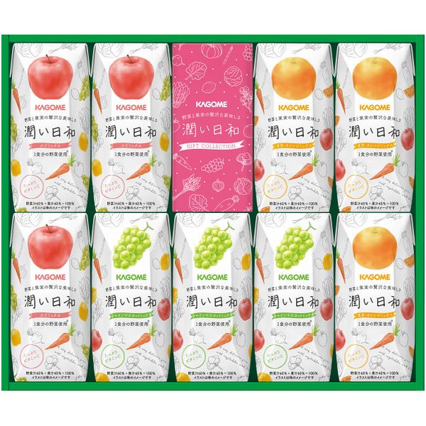 楽天ジャパンギフトお中元 御中元 送料無料 ジュース ギフト フルーツジュース 果汁飲料 カゴメ 潤い日和 9本 セット 詰め合わせ 果汁飲料 ドリンク 食品 グルメ 食べ物 お中元ギフト 2025 夏ギフト 贈り物 お返し 挨拶 お礼 会社 人気 おすすめ URB-20S