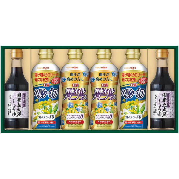 お歳暮 送料無料 調味料 お歳暮 ギフト 日清 油 ヘルシーオイル 健康オイル & 国産 丸大豆しょうゆ 醤油 セット 詰め合わせ 料理 食品 グルメ 食べ物 御歳暮 2025ギフト 贈り物 お返し 挨拶 お礼 会社 ランキング 人気 おすすめ SOT-30A