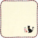 \7/5★最大全額Pバック!/ ファッション プチギフト ハンカチ おしゃれ刺繍 ミニハンカチ モダン猫 ネコ レディース 小物 実用的 おしゃれ かわいい 日...