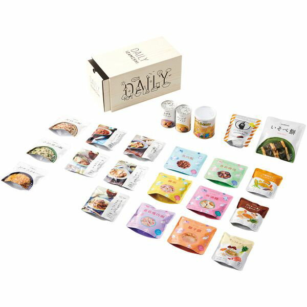 \最大全額ポイント還元/ 内祝い お返し 送料無料 避難生活用品 お歳暮 ギフト 非常用食品 DAILY IZAMESHI 2 イザメシ 惣菜 おかず お菓子 ...