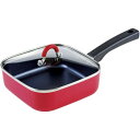 内祝い お返し 送料無料 キッチン用品 調理器具 母の日 ギフト フライパン スクエアパン レッド ToMay IH対応 ガス 深型 四角 卵焼き器 蓋付き 揚...