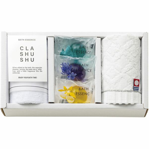 内祝い お返し 送料無料 入浴剤 父の日 ギフト バスグッズ バスエッセンス CLA SHU SHU 今治 ウォッシュタオル セット 詰め合わせ バス用品 リラックス 出産内祝い 結婚内祝い 結婚祝い 出産祝い 香典返し 快気祝い お祝い返し お礼 プレゼント BES-520