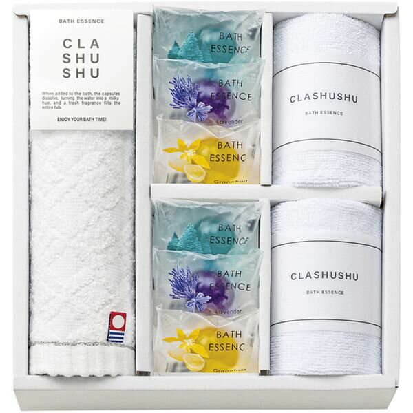 内祝い お返し 送料無料 入浴剤 父の日 お中元 ギフト バスグッズ バスエッセンス CLA SHU SHU 今治 ウォッシュタオル セット 詰め合わせ バス用品 おしゃれ 出産内祝い 結婚内祝い 結婚祝い 出産祝い 香典返し 快気祝い お祝い返し お礼 BES-530