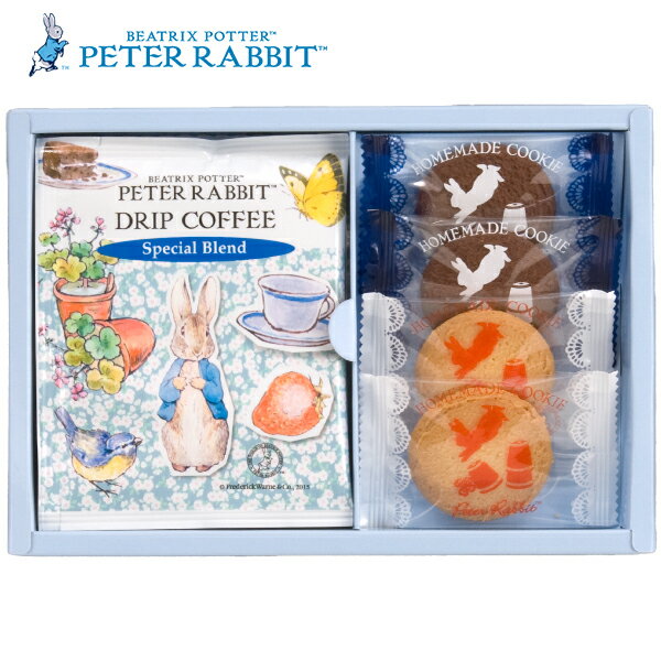 内祝い お返し スイーツ コーヒー お歳暮 ギフト ピーターラビット カフェタイム 珈琲 お菓子 クッキー セット キャラクター かわいい おしゃれ 冬ギフト ...