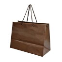\最大全額ポイント還元/ ギフトバッグ グロッシー ダークブラウン サイズ:S(31×24×15cm)
