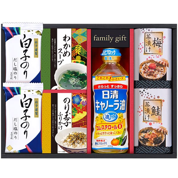 \5/5★最大全額Pバック/ 内祝い お返し 日清オイリオ 調味料 母の日 ギフト サラダ油 海苔 味のり 白子のり お茶漬け スープ 食卓 セット 食品 詰め合わせ 出産内祝い 結婚内祝い 結婚祝い 出産祝い 引き出物 香典返し 快気祝い 引越し 名入れ 挨拶 プレゼント OS-25 (14)