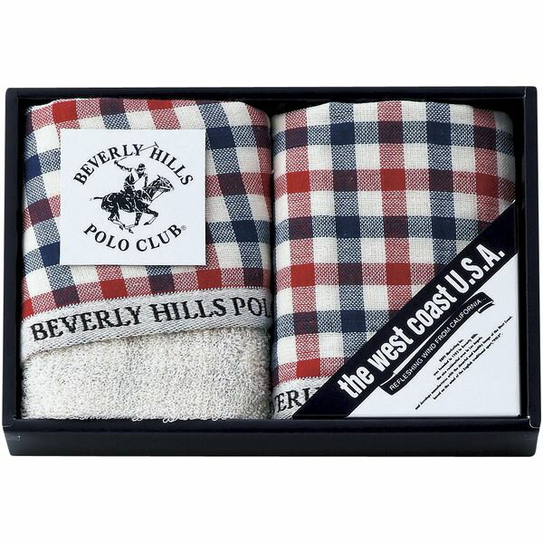 タオル ギフト ウォッシュタオル 2枚 セット 詰め合わせ ビバリーヒルズポロクラブ 綿100% ガーゼ パイル チェック おしゃれ 内祝い お返し 出産内祝い 結婚内祝い 結婚祝い 出産祝い 香典返し 快気祝い お祝い返し 引越し 挨拶 お礼 BP1023