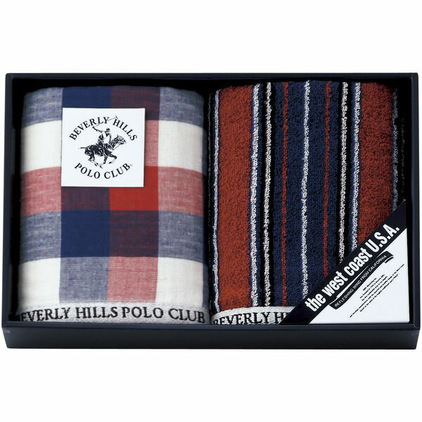 タオル ギフト フェイスタオル 2枚 セット 詰め合わせ ビバリーヒルズポロクラブ 綿 ガーゼ パイル チェック トラッド おしゃれ 内祝い お返し 出産内祝い 結婚内祝い 結婚祝い 出産祝い 香典返し 快気祝い お祝い返し 引越し 挨拶 お礼 BP1523