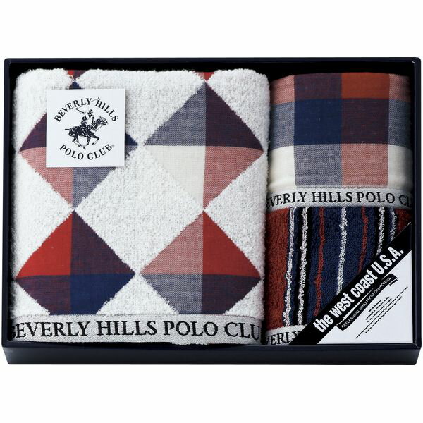 タオル ギフト バスタオル フェイスタオル セット 詰め合わせ ビバリーヒルズポロクラブ 綿 ガーゼ パイル チェック おしゃれ 内祝い お返し 出産内祝い 結婚内祝い 結婚祝い 出産祝い 香典返し 快気祝い お祝い返し 引越し 挨拶 お礼 BP3523