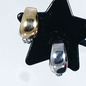 18金＆14金ホワイトゴールド　リバーシブルイヤリング（調節機能付き）　ギフト　結婚式(4)