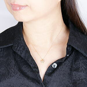 【動き出したら止まらない!ダンシングストーンダイヤペンダント、新登場!】【ダンシングストーン】18金ホワイトゴールドダイヤペンダントネックレス(FTW362D)