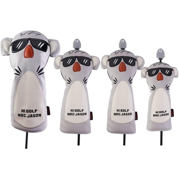 ゴルフ ヘッドカバー ドライバー DR 440cc 460cc 用 カバー ウッド カバー ユーティリティ UT カバー 4点セット コアラ 送料無料