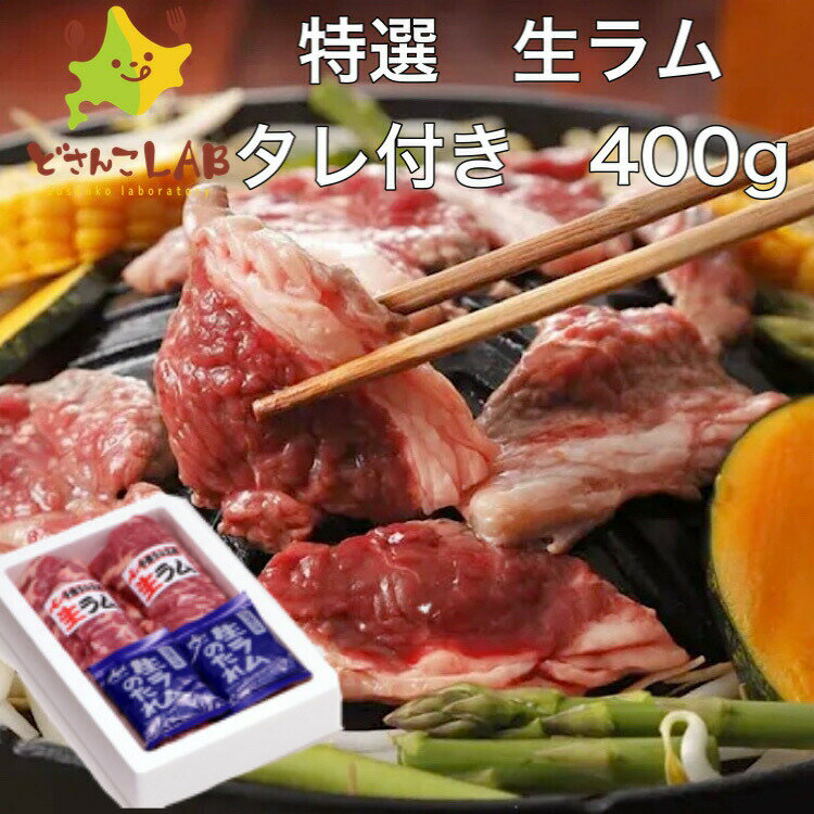 ジンギスカン 生ラム タレ付き400g 特選 北海道 送料無料 焼肉 バーベキュー ギフト