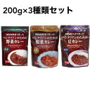 桜井食品 ベジタリアンのためのカレー3種セット （野菜カレー・豆カレー・根菜カレー）ヴィーガン ビーガン