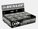 &nbsp;メーカー &nbsp;DUNLOP&nbsp;-&nbsp; ダンロップ &nbsp;品名 &nbsp;ダンロップ コンペティション XX &nbsp;（DUNLOP COMPETITION XT）スカッシュ ボール &nbsp;用途 &nbsp; スカッシュ &nbsp;内容 &nbsp; 12球入り1箱 &nbsp;カラー &nbsp;ブラック（シングルイエロードット） &nbsp;素材 &nbsp;ラバー &nbsp;原産国 &nbsp;フィリピン &nbsp;特徴 ◆DUNLOP(ダンロップ) の　スカッシュ用ボール　です。 ◆多数の国際プロ大会で使用されている公認球。 ◆世界スカッシュ連盟（W．S．F．）公認球 ◆日本スカッシュ協会公認球 &nbsp;注意点 モニターの発色の具合により、実際の物と色が異なる場合がございます