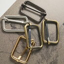 リュックカン 内径32MM 5個入り JPC0099-4 四角カン ベルト通し ベルト 金具 移動カン アジャスター 金具 送りカン リュック 紐留め具 ショルダー金具 コキカン 長さ調節 レザークラフト金具