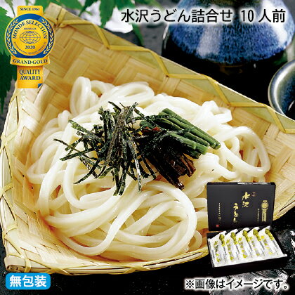 【お中元のし付き】 水沢うどん詰合せ　10人前 お取り寄せ ギフト プレゼント 贈答 送料無料 (レビュー記入で300円OFFクーポン配布中)のサムネイル