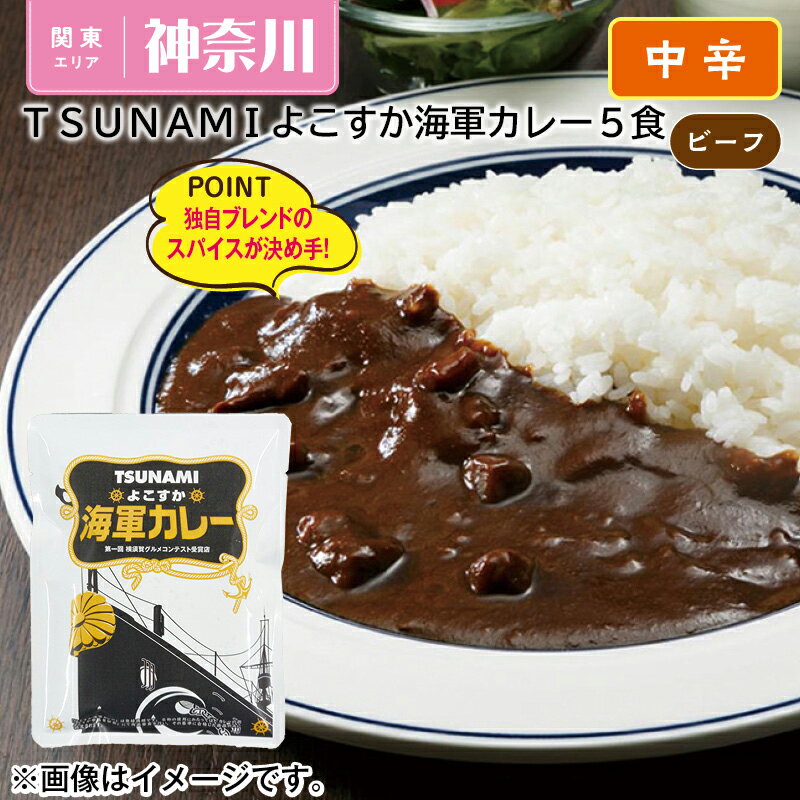 TSUNAMIよこすか海軍カレー5食 ギフト プレゼント 贈答 お取り寄せ カレー (レビュー記入で300円OFFクーポン配布中)