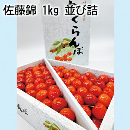 佐藤錦　1kg　並び詰 ギフト プレゼント 贈答 お取り寄せ お土産 (レビュー記入で300円OFFクーポン配布中)