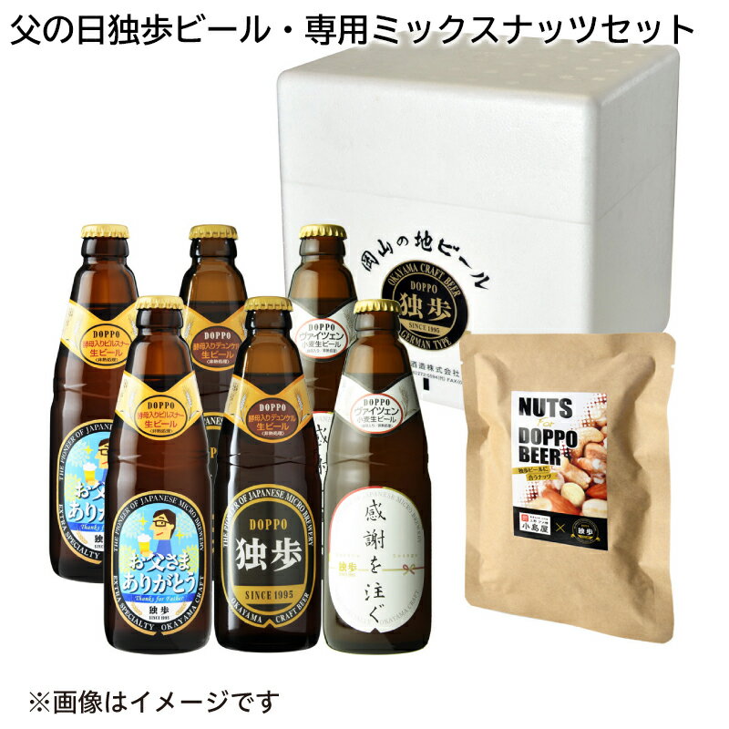 父の日独歩ビール・専用ミックスナッツセット 送料込み ギフト プレゼント 贈答 お取り寄せ お土産 父の日 (レビュー記入で300円OFFクーポン配布中)