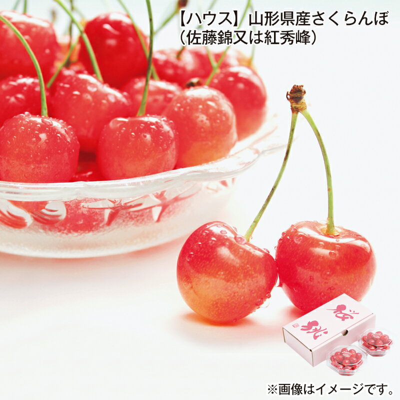 【ハウス】山形県産さくらんぼ(佐藤錦又は紅秀峰) 送料込み ギフト プレゼント 贈答 お取り寄せ お土産 (レビュー記入で300円OFFクーポン配布中)