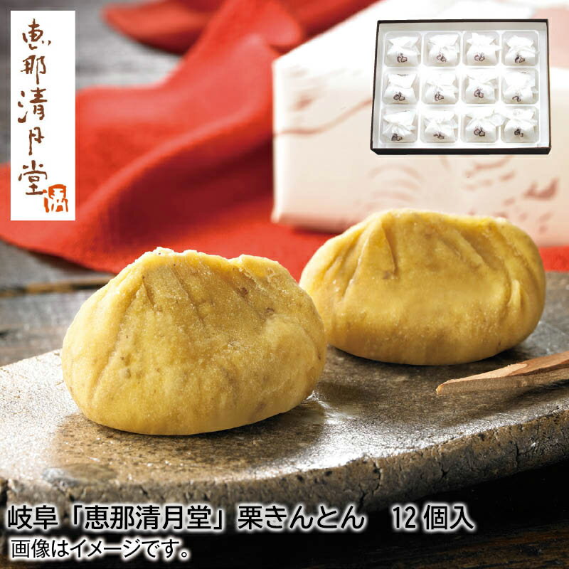 早割期間中！【通常価格3,880円→3,680円】 岐阜「恵那清月堂」栗きんとん 12個入 お歳暮 2024 冬ギフト 送料込 ギフト 贈答 産直 お取り寄せ お土産 (レビュー記入で300円OFFクーポン配布中)