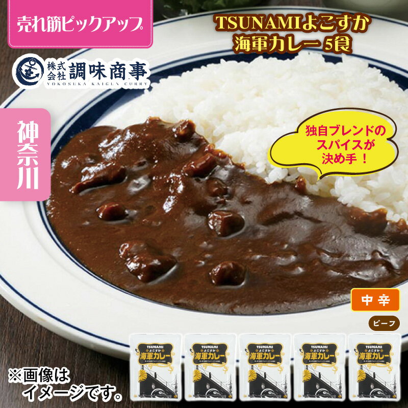 TSUNAMI よこすか海軍カレー 5食 送料込み ギフト プレゼント 贈答 お取り寄せ お土産 (レビュー記入で300円OFFクーポン配布中)