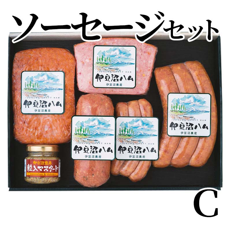 宮城県産の豚肉を使用し、時間をかけて仕上げたソーセージです。多彩な味と程よい食感をご賞味ください。【商品提供者コメント】 ●名称／ミートローフ、ポークソーセージ（フランクフルト）、ポークソーセージ（ボロニア）、ポークソーセージ（ウインナー）、粒入マスタード ●商品内容／ミートケーゼ・フランクフルト　各200g、黒胡椒ボロニア170g、フライッシュケーゼ110g、あらびきウインナー65g、粒入マスタード40g　 ※マスタードはフランス製 ●賞味期間／冷蔵で21日 ●アレルギー／「小麦」　 ●原材料／・ミートケーゼ 豚肉（宮城県産）、糖類（水あめ、砂糖）、食塩、香辛料（小麦・大豆を含む）／リン酸塩（Na）、甘味料（キシロース）、調味料（アミノ酸）、酸化防止剤（V.C）、発色剤（亜硝酸Na） ・あらびきソーセージ 豚肉（宮城県産）、食塩、砂糖、香辛料（小麦を含む）／リン酸塩（Na）、調味料（アミノ酸）、酸化防止剤（V.C）、発色剤（亜硝酸Na） ・黒コショウボロニア 豚肉（宮城県産）、香辛料（大豆を含む）、食塩、砂糖／調味料（アミノ酸等）、リン酸塩（Na）、酸化防止剤（V.C）、発色剤（亜硝酸Na） ・フライッシュケーゼ 豚肉（宮城県産）、食塩、香辛料（大豆を含む）／調味料（アミノ酸等）、リン酸塩（Na）、ブドウ糖、酸化防止剤（V.C）、酸味料、香料、発色剤（亜硝酸Na） ・あらびきウインナー 豚肉（宮城県産）、食塩、砂糖、香辛料（小麦を含む）／リン酸塩（Na）、調味料（アミノ酸）、酸化防止剤（V.C）、発色剤（亜硝酸Na） ・粒入マスタード マスタード、醸造酢、食塩 ●保存方法／・ミートケーゼ、あらびきソーセージ、黒コショウボロニア、フライッシュケーゼ、あらびきウインナー 10℃以下で保存してください ・粒入マスタード 直射日光、高温を避けて保存してください。 ●製造者名(加工業者名)／・ミートケーゼ、あらびきソーセージ、黒コショウボロニア、フライッシュケーゼ、あらびきウインナー （有）伊豆沼農産（宮城県登米市迫町新田字前沼149-7） ・粒入マスタード 株式会社ナイキフーズ（さいたま市大宮区桜木町4-997） 【キャンセルについて】 ●お申し込み後のキャンセルは、原則受け付けておりません。 【配送について】 ●こちらの商品は6日〜10日程度でお届けいたします。 また、冷蔵便でのお届けとなります。あらかじめご了承下さい。 ※農産物、水産物等については天候、作柄状況により、商品のお届けが前後する場合がございます。あらかじめご了承ください。 ●年内お届けのご希望は、2026年12月15日（火）までにお申込みください。12月16日（水）以降は年内にお届けできない場合があります。 なお、年始の発送は2027年1月6日（水）からとなります。 ●お届けまでに祝日・大型連休・年末年始等をはさむ場合、お届けに日数がかかることがございます。あらかじめご了承ください。 ●お受け取り頂けない商品につきましては、再発送、ご返金、ポイントの返還は致しかねます。あらかじめご了承下さい。 【のし・について】 ●一部の商品はのしのご希望を承ります。 ※選択肢にないのしの種類はお選びいただけません。 ※名入れはお受けできません。 ※商品によっては「短冊のし」や「簡易のしシール」でお届けとなる場合がございます。 ※ゆうパケットでお届けする商品にはご指定できません。 ●「御歳暮のし」をご指定いただきました商品は、配達希望日のご指定がない場合は2026年12月1日（火）以降順次お届けいたします。 ※青果物等、配達期間限定の商品は「御歳暮のし」をご指定いただいても、12月1日（火）以前にお届けする場合がありますので、あらかじめご了承ください。 【配達不可地域について】 ●島しょ（東京都・鹿児島県・沖縄県）の一部へのお届けについては、生もの（消費・賞味期間5日以内）・生鮮品 （果物・野菜・活魚介類）の一部・冷凍品・生花（セット商品を含む）は受付ができませんのでご了承ください。 【その他ご注意】 ※表示価格（商品代金）には送料・消費税が含まれています。 ※商品画像はイメージです。「商品内容」として記載されていないものや「小道具類」はお届けする商品に含まれておりませんので、商品内容をお確かめの上、お申込みください。 ※消費・賞味期間5日以内の商品をお申込みの場合は、お届けが消費・賞味期限の最終日になることがありますのでご了承ください。 ※青果物のサイズ指定はできません。天候によりお届け期間が変更になる場合がございます。果物については種が入る場合もあります。 ※「消費期間」は製造(加工)日から安全に召し上がれる日まで、「賞味期間」は製造(加工)日から品質の保持が十分に可能な日までをそれぞれ期間で表示しています。お届け日からの期間を保証するものではありません。 ※複数の商品がセットになっている場合、最も短い期間を表示しています。なお、法律に基づく賞味（消費）期限については、各お届け商品に記載しています。 ※花卉・花弁の開花状態及び花色、リボン、ラッピング(包装)等は多少異なる場合があります。 ※商品のパッケージ・小物のデザインは変更になる場合があります。 ※複数商品の一括送付及び同時発送はできません。また、ご依頼主様とお届け先様が同じ場合、同日のお申込みであっても商品によりお届け日が異なる場合がございますので、あらかじめご了承ください。 ※天候や生育状況等により予定の時期よりもお届けが前後することがございます。その際は、早着・ 遅延のご案内、代替商品又は解約等のご案内をさせていただく場合がございます。 【季節の贈り物に】 お年賀 迎春 お正月 年末年始 バレンタイン ホワイトデー 卒業式 卒園式 入学式 入園式 母の日 父の日 御中元 お中元 暑中御見舞 残暑御見舞 敬老の日 ハロウィン クリスマス 冬ギフト お歳暮 御歳暮 【ちょっとした手土産・プレゼントに】 御祝 御礼 謝礼 御挨拶 粗品 お使い物 贈答品 ギフト プレゼント お土産 手土産 贈りもの 進物 お返し 【お祝い・お返しの品に】 引き出物 お祝い 内祝 結婚祝 結婚内祝 出産祝 出産内祝 引き菓子 快気祝 快気内祝 プチギフト 結婚引出物 七五三 卒業祝い 卒園祝い 入学祝い 入園祝い 進学内祝 入学内祝 寿 開店祝 開業祝 新築祝