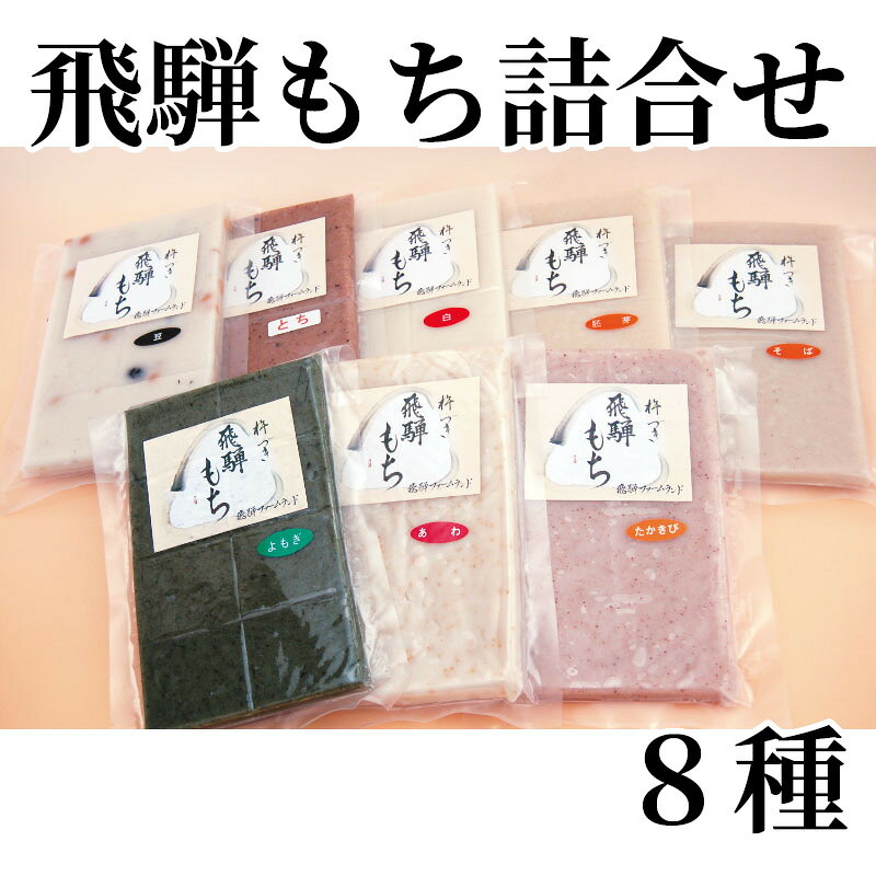 飛騨もち詰合せ　8種 送料込み ギフト プレゼント 贈答 お取り寄せ お土産 (レビュー記入で300円OFFクーポン配布中)
