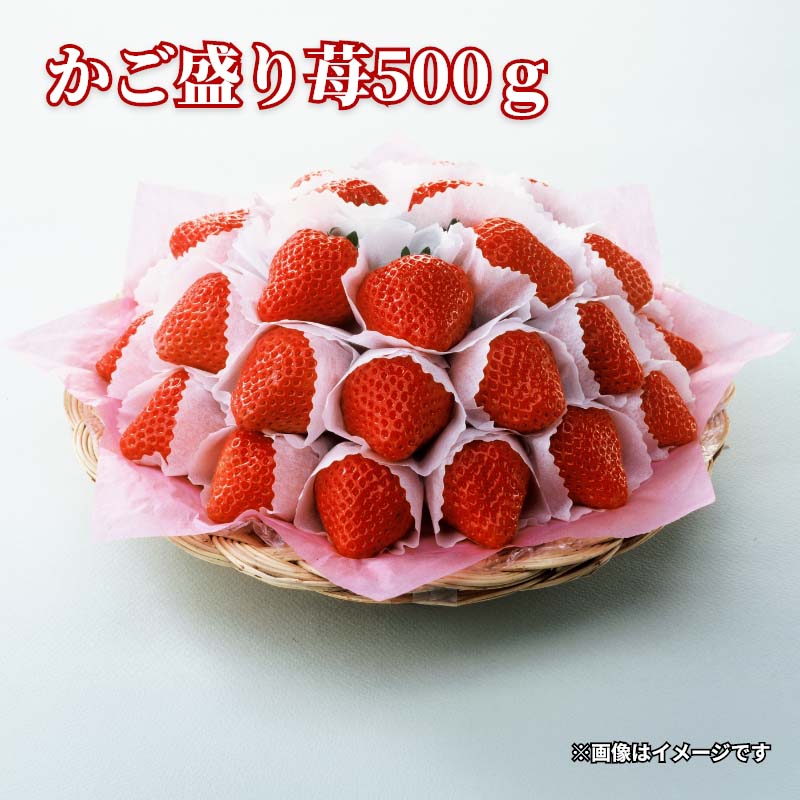 〜ふたを開けると、まるで苺のブーケ〜　旬の苺をひと粒ひと粒選別して、丁寧に包んで盛りつけました。【商品提供者コメント】 ●名称／いちご ●商品内容／500g　（25〜30粒）●原産地／長崎県　又は　熊本県　※品種はゆめのか又は、恋みのりをお届けします。品種及び産地は商品提供者にお任せください。 【キャンセルについて】 ●お申し込み後のキャンセルは、原則受け付けておりません。 【配送について】 ●こちらの商品は1月18日(月)〜3月31日(水)の期間内に順次お届けいたします。 また、常温便でのお届けとなります。あらかじめご了承下さい。 ※青果物のため、天候、作柄状況により、商品のお届けが前後する場合や、販売を終了させていただく場合があります。あらかじめご了承ください。 ●お届けまでに祝日・大型連休・年末年始等をはさむ場合、お届けに日数がかかることがございます。あらかじめご了承ください。 ●お受け取り頂けない商品につきましては、再発送、ご返金、ポイントの返還は致しかねます。あらかじめご了承下さい。 【のしについて】 ●一部の商品はのしのご希望を承ります。 ※選択肢にないのしの種類はお選びいただけません。 ※名入れはお受けできません。 ※商品によっては「短冊のし」や「簡易のしシール」でお届けとなる場合がございます。 ※ゆうパケットでお届けする商品にはご指定できません。 【配達不可地域について】 ●島しょ（東京都・鹿児島県・沖縄県）の一部へのお届けについては、生もの（消費・賞味期間5日以内）・生鮮品 （果物・野菜・活魚介類）の一部・冷凍品・生花（セット商品を含む）は受付ができませんのでご了承ください。 【その他ご注意】 ※表示価格（商品代金）には送料・消費税が含まれています。 ※商品画像はイメージです。「商品内容」として記載されていないものや「小道具類」はお届けする商品に含まれておりませんので、商品内容をお確かめの上、お申込みください。 ※消費・賞味期間5日以内の商品をお申込みの場合は、お届けが消費・賞味期限の最終日になることがありますのでご了承ください。 ※青果物のサイズ指定はできません。天候によりお届け期間が変更になる場合がございます。 ※「消費期間」は製造(加工)日から安全に召し上がれる日まで、「賞味期間」は製造(加工)日から品質の保持が十分に可能な日までをそれぞれ期間で表示しています。お届け日からの期間を保証するものではありません。 ※複数の商品がセットになっている場合、最も短い期間を表示しています。なお、法律に基づく賞味（消費）期限については、各お届け商品に記載しています。 ※花卉・花弁の開花状態及び花色、リボン、ラッピング(包装)等は多少異なる場合があります。 ※商品のパッケージ・小物のデザインは変更になる場合があります。 ※複数商品の一括送付及び同時発送はできません。また、ご依頼主様とお届け先様が同じ場合、同日のお申込みであっても商品によりお届け日が異なる場合がございますので、あらかじめご了承ください。 ※天候や生育状況等により予定の時期よりもお届けが前後することがございます。その際は、早着・ 遅延のご案内、代替商品又は解約等のご案内をさせていただく場合がございます。 【季節の贈り物に】 お年賀 迎春 お正月 年末年始 バレンタイン ホワイトデー 卒業式 卒園式 入学式 入園式 母の日 父の日 御中元 お中元 暑中御見舞 残暑御見舞 敬老の日 ハロウィン クリスマス 冬ギフト お歳暮 御歳暮 【ちょっとした手土産・プレゼントに】 御祝 御礼 謝礼 御挨拶 粗品 お使い物 贈答品 ギフト プレゼント お土産 手土産 贈りもの 進物 お返し 【お祝い・お返しの品に】 引き出物 お祝い 内祝 結婚祝 結婚内祝 出産祝 出産内祝 引き菓子 快気祝 快気内祝 プチギフト 結婚引出物 七五三 卒業祝い 卒園祝い 入学祝い 入園祝い 進学内祝 入学内祝 寿 開店祝 開業祝 新築祝