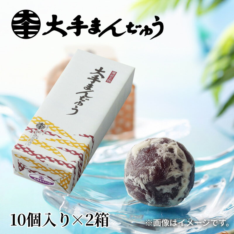 大手まんぢゅう　10個入（手提袋付） 送料込み ギフト プレゼント 贈答 お取り寄せ お土産 (レビュー記入で300円OFFクーポン配布中)