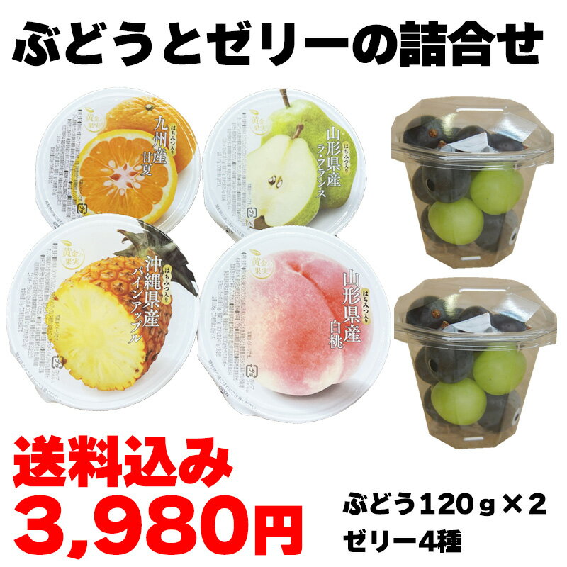 葡萄とゼリーの詰合せ 送料込み ギフト プレゼント 贈答 お取り寄せ お土産 (レビュー記入で300円OFFク..