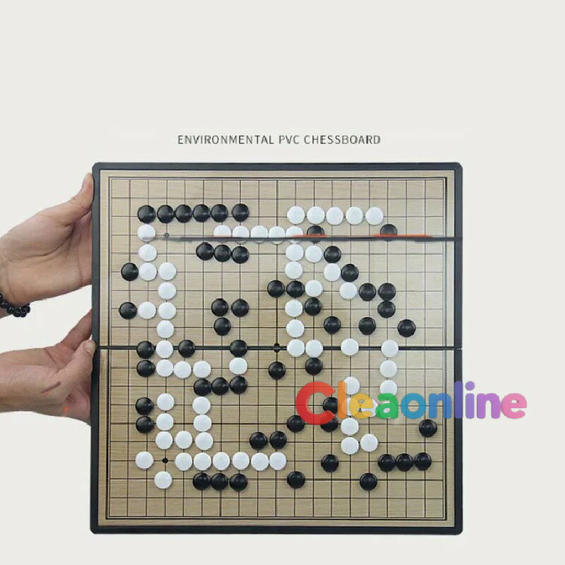ジャパンSelectの持ち運び 折りたたみ式 マグネット式 19路 囲碁セット ポータブル 29×29cm 旅行 ポータブル囲碁セット ボードゲーム囲碁 知育玩具 おもちゃ 囲碁｜アングル2