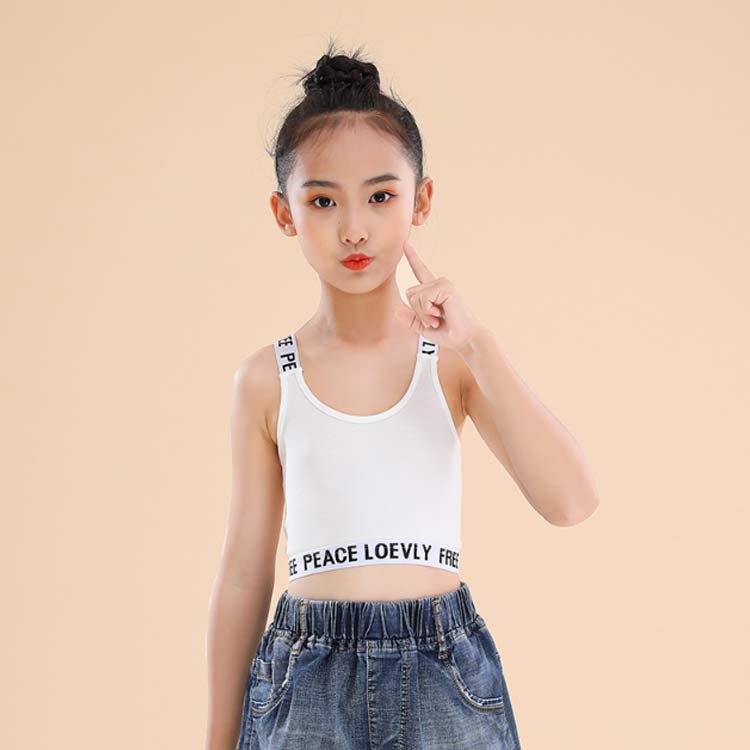 キッズ タンクトップ 3枚セット ジュニアブラ Y字 女の子 ダンス ハーフトップ イ...